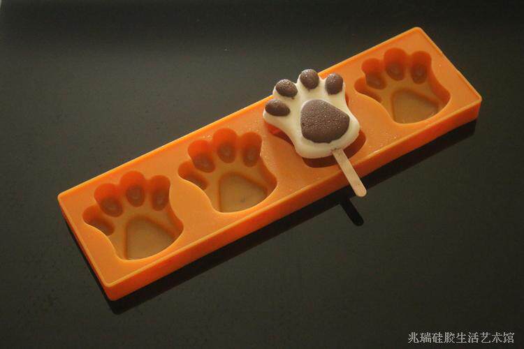 2連4連爪爪冰棍熊掌雪糕冰淇淋模具