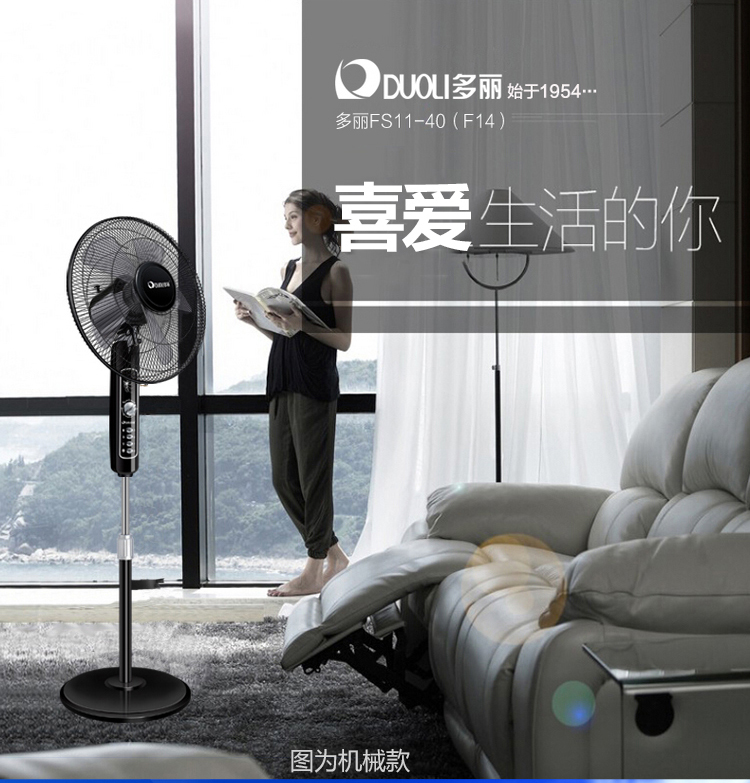 quạt đứng senko Quạt sàn Dolly hộ gia đình quạt điện cơ thời gian động cơ câm năm lá hiệu quả năng lượng quạt dọc quạt điều hòa boss