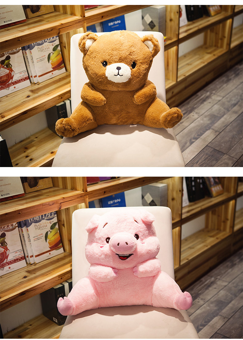 Dễ thương Husky thắt lưng đệm đệm xe sofa ghế văn phòng ghế gối nữ nam eo lưng gối - Trở lại đệm / Bolsters Gối hình thú cho bé