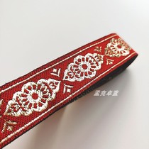 National Wind Silk with lace retro clothing ornaments DIY materials accessories Mongolian ethnic minority gown rolling sides