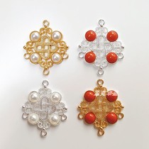 Ethnic Style Ornament Accessories Earrings Headwear Clothing Clothing Clothes Hats Nail Buttoned Strings Beads Small Pendant Gold Silver Color Hollowed-out