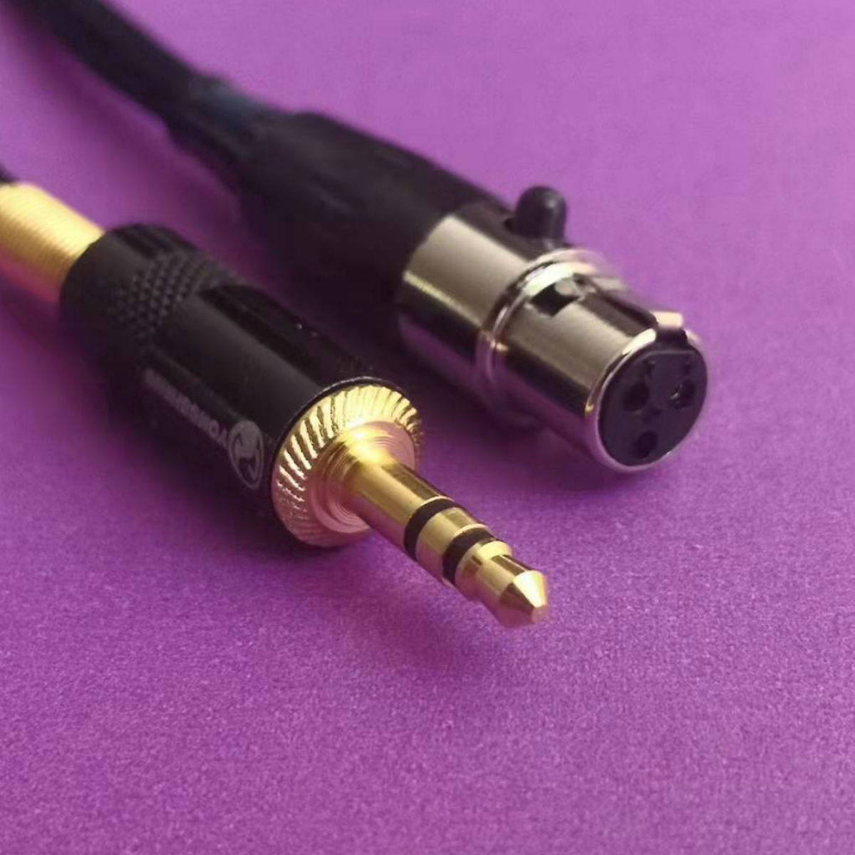 3 5MM computer headphone plug transfer mini mother triple core card agricultural head sound card output MINI10 cm pure copper core
