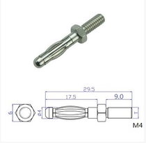 High quality diameter 4mm lantern type with thread M4 banana plug socket test plug terminal connector