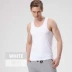 Modal co giãn trắng nam vest vest đỏ manic vest nam vest thể thao màu đen - Áo vest Áo vest