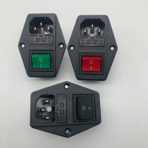 Pin word socket Double insurance with switch Three-in-one medical equipment AC power socket International standard all copper