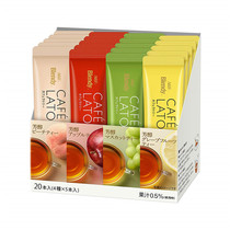 Japan direct mail agf blendy cafe latory instant fruit black tea drink 20 sticks box 2 boxes