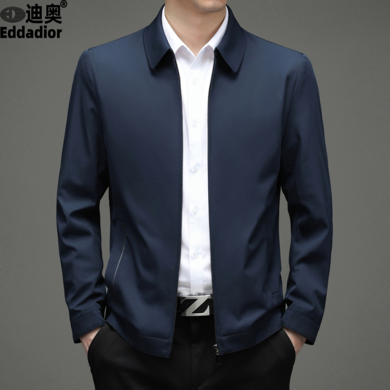 Dior's New Lapel Jacket for Men, Middle-Aged and Elderly, Business Casual Executive Coat, Spring and Autumn Style, Executive Light Luxury Jacket Dior's New Lapel Jacket for Men, Middle-Aged and Elderly, Business Casual Executive Coat, Spring and Autumn Style, Executive Light Luxury Jacket