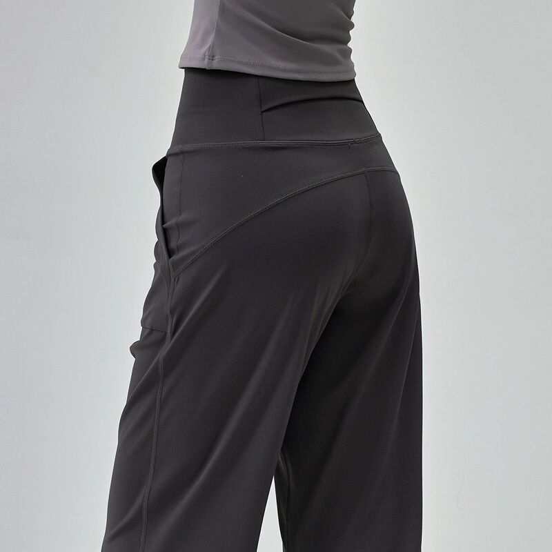 Lulu Vuru High-Waisted Wide-Leg Yoga Pants for Women, Tummy Control Loose-Fitting Sports Pants, Slimming Pilates Training Long Pants for Summer Lulu Vuru High-Waisted Wide-Leg Yoga Pants for Women, Tummy Control Loose-Fitting Sports Pants, Slimming Pilates Training Long Pants for Summer