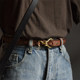 Cow leather belt mjiazi first layer cowhide for men and women