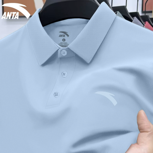 Шелковая быстросохнущая дышащая футболка polo, короткий рукав