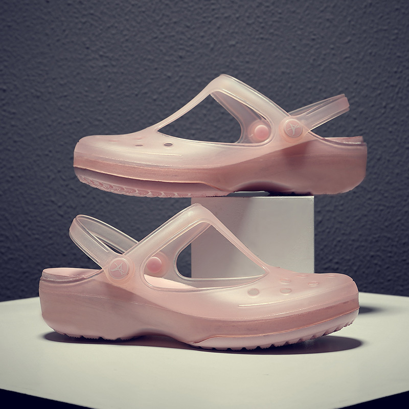Japanese Zd Women's Clogs 2024 New Model Non-Slip Odor-Resistant Outdoor Thick-Soled Summer Beach Jelly Closed-Toe Sandals Japanese Zd Women's Clogs 2024 New Model Non-Slip Odor-Resistant Outdoor Thick-Soled Summer Beach Jelly Closed-Toe Sandals