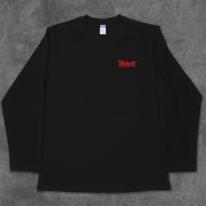 West Sea Stairway Long-Sleeve T-Shirt Slipknot Band Rock Vintage Loose Round Neck Top Tee