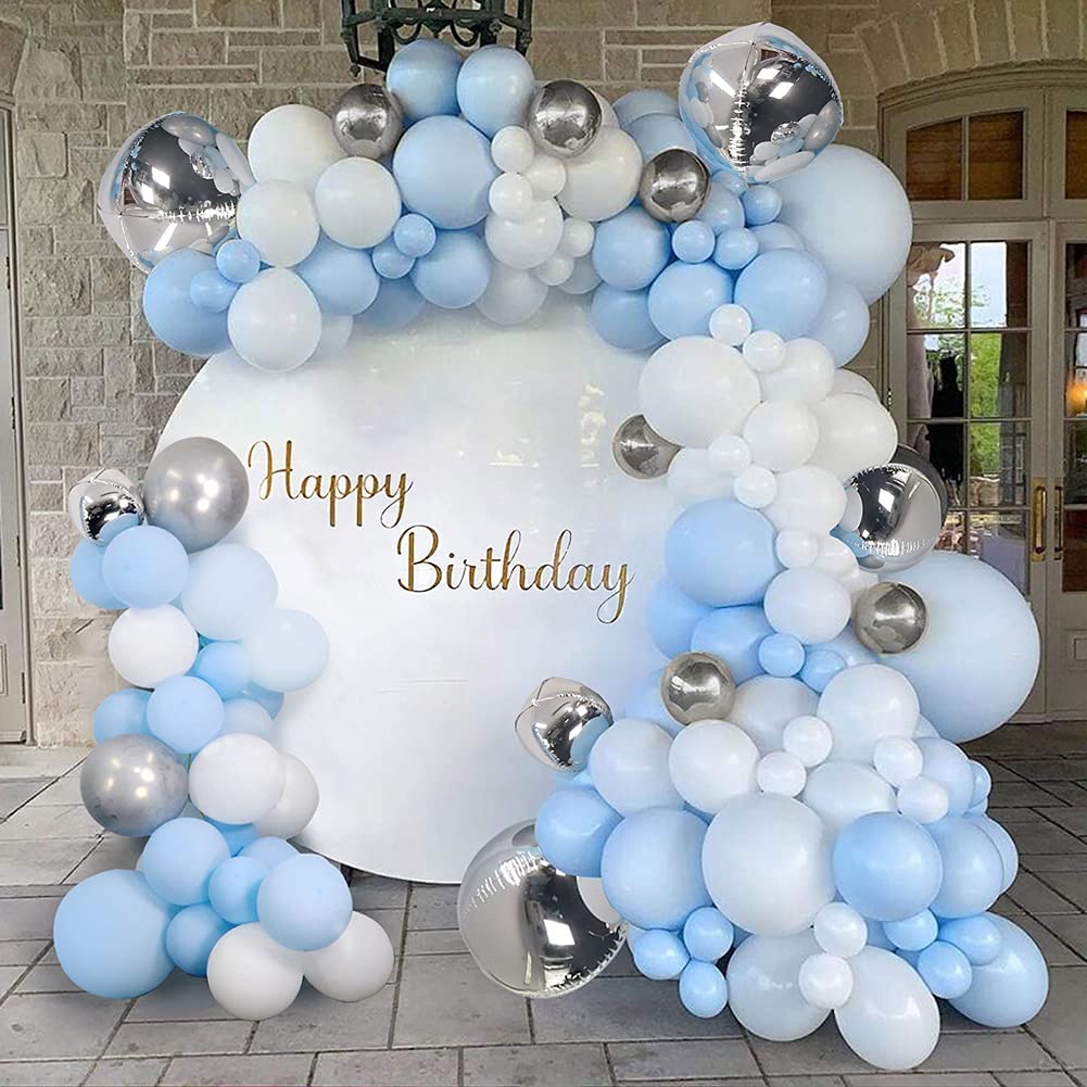 ins macarons blue ensemble irregular balloon chain arch opening birthday birthday party placement decoration package