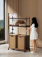 Rattan Dirty Clothes Basket for Bathroom, Dirty Clothes Storage Basket for Home Use, Wheeled and Movable Laundry Basket Storage Solution