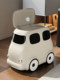 Household trash can 2026 new living room cartoon creative trash can bedroom silent pulley large capacity paper basket