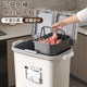 Kitchen Trash Can 2026 New Model, No Need to Bend Over, Dry and Wet Separation, Large Capacity, Double-Layer Classification, Special Storage for Kitchen Waste