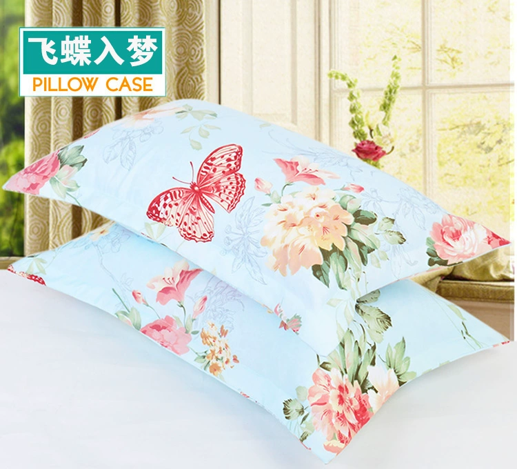 Gối bọc gối gối set đồ hè cho bé mát mẻ hơn cotton hoạt hình dễ thương gối ren cặp - Gối trường hợp