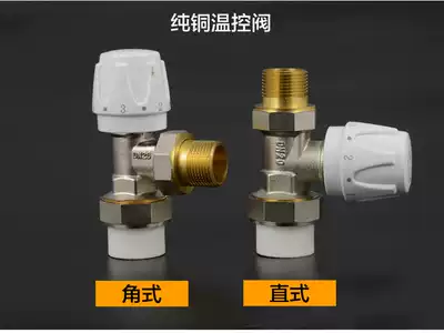 PPR temperature control valve radiator special temperature control valve copper temperature control angle valve radiator