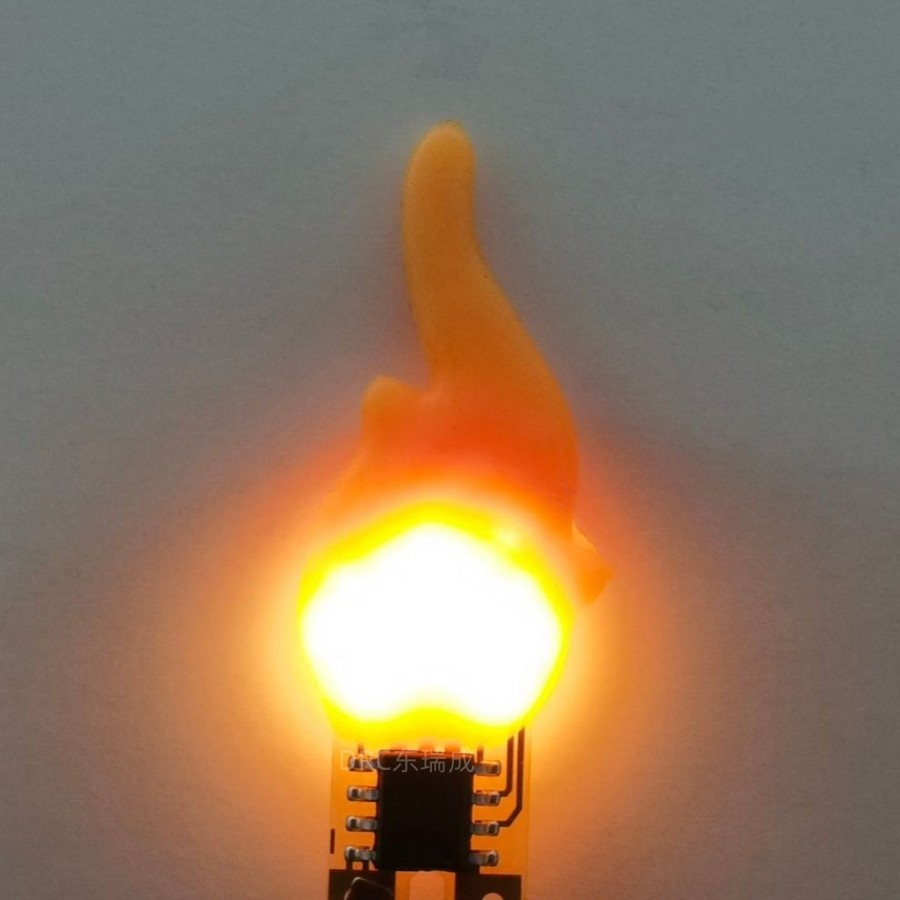 ฟิลเมนต์รูปทรงพิเศษ ความสว่างสูง ฟิลเมนต์รูปเปลวไฟ 3V ไฟเทียน LED ไฟหลอดไฟจำลองเปลวไฟ สร้างบรรยากาศแสง