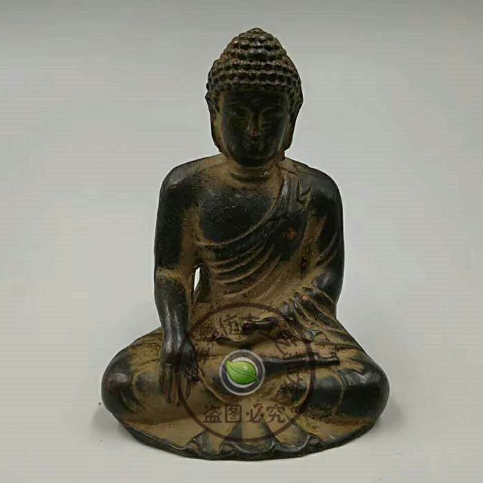 Solid bronze ware Buddha small swinging piece tea path dedicated to Buddha Sakimani bronze Buddha statue antique playing bronze ware Seiko pocket Buddha
