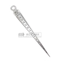1-15mm gap ruler tapered ruler wedge-shaped feeler hole ruler inner diameter ruler stainless steel accuracy 0 1mm
