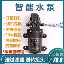 Dust-free slotting machine water pump 12 volt DC nozzle atomization small linkage electric drill drilling pump Special self-priming pump