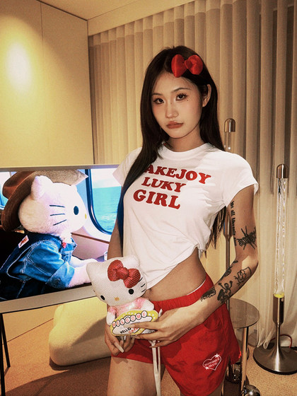 JMJ春夏美式复古休闲运动修身抽绳短裤男女薄款休闲直筒三分裤