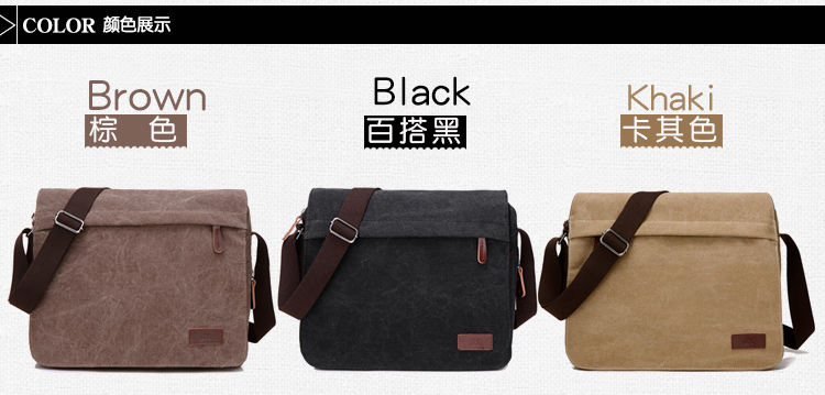 Túi xách nam túi vải vai đơn giản Túi Messenger dung lượng lớn túi máy tính ba lô nam túi lớn túi xách gucci