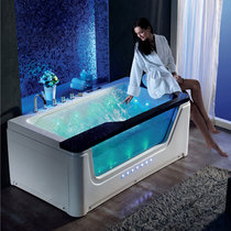 Home waterfall bathtub Single double surf massage bathtub Acrylic constant temperature heating glass 1 7-meter bath