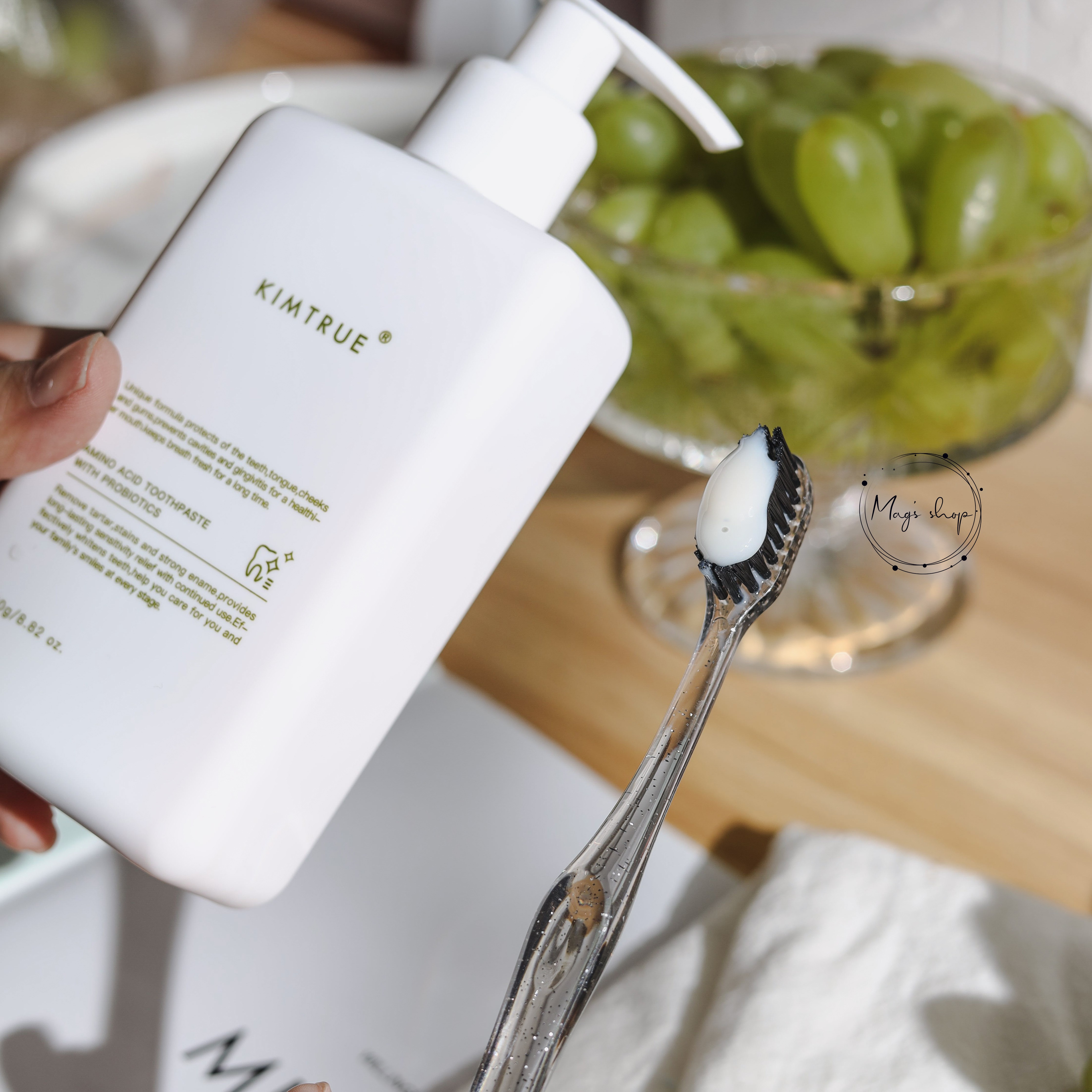 Huge bottle of grape flavor ~ big KIMTRUE KT probiotic amino acid gum care toothpaste 250g