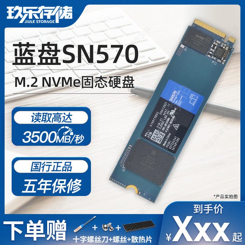 Western Digital SN550 SN570 Blue Disk 1T 500G 1TB 2T Solid State SSD Hard Disk M 2 NVMe