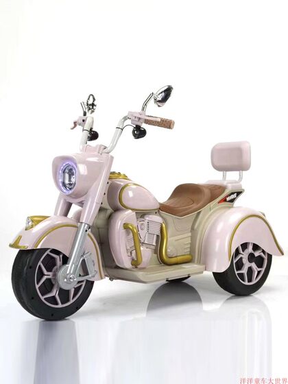 儿童摩托男女宝宝 2到10岁电动三轮车亲子双人小孩电瓶车大童包邮