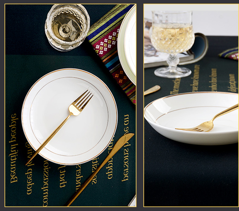 European style up phnom penh dish dish 10 7 inches dish dish of white porcelain contracted household FanPan ipads plate