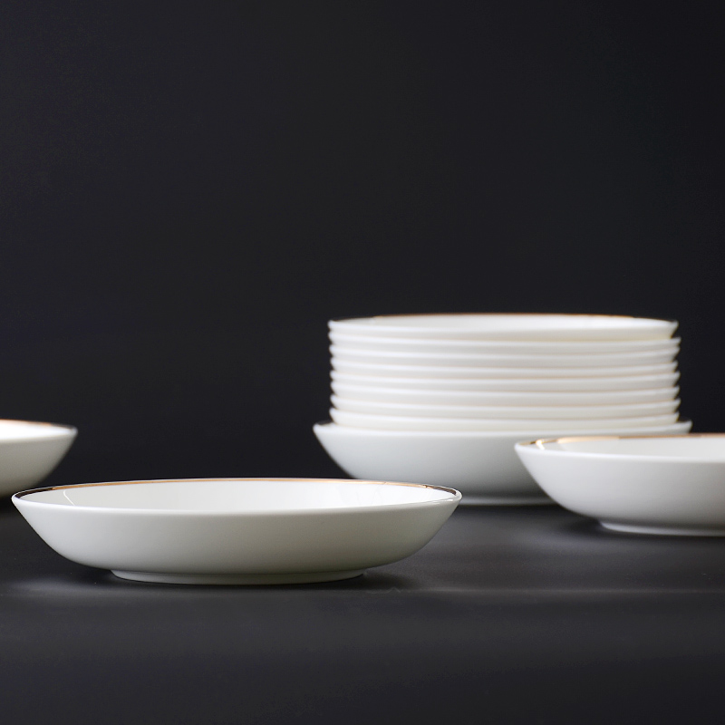 European style up phnom penh dish dish 10 7 inches dish dish of white porcelain contracted household FanPan ipads plate
