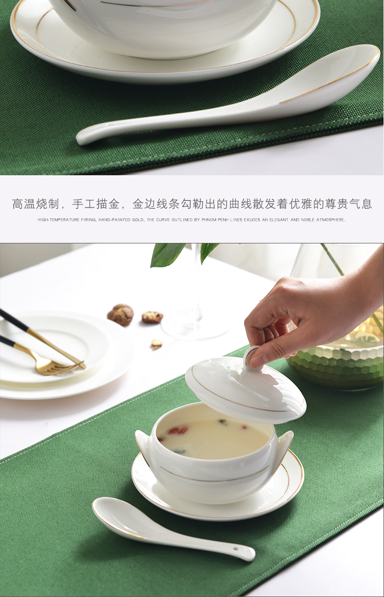 Ipads porcelain cup with cover soup cup stew stew soup pot of water to offer them small dish bird 's nest soup stew pot steaming stew ceramic cup