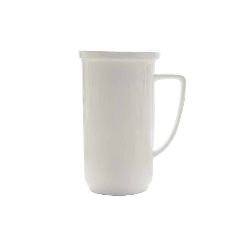 Mark cup milk cup yan choose pure white ipads porcelain contracted office over large capacity cover cup coffee cup