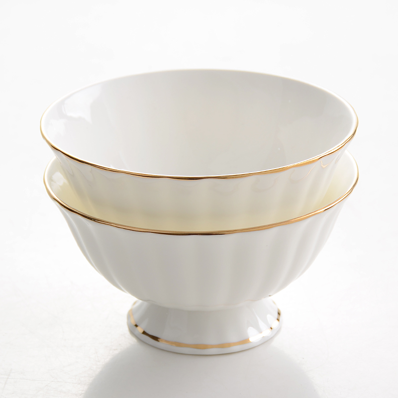 Tangshan ipads bowls 5 inches tall bowl to eat rice bowl of household ceramic bowl European - style up phnom penh ultimately responds soup bowl bowl of rice bowls