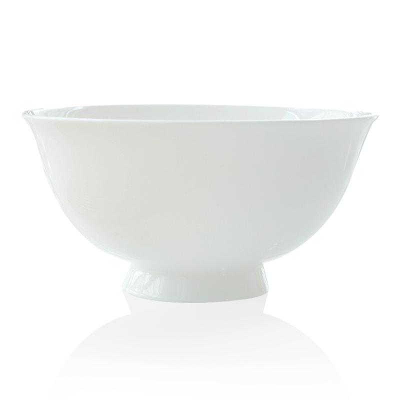 Pure white tangshan ipads bowls a single bowl prevent hot bowl of dilute your job 5 inches tall foot ceramic rainbow such as bowl bowl bowl in the kitchen