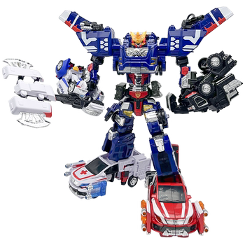 Kabao car god returns reloaded storm reloaded giant five-in-one transforming robot boy summon watch toy