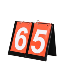 Two-digit three-digit and six-digit scoreboard competition double-sided scoreboard small promotion junior second position countdown card page turning competition scoring