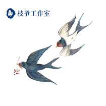 Zhi Ye slow motion swallow tattoo sticker waterproof non-toxic male and female hipster Korean clavicle wrist