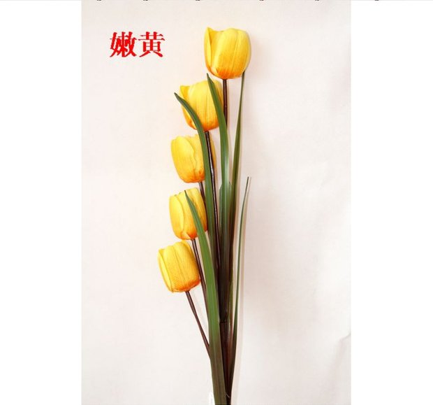 Năm hoa nhân tạo, hoa tulip, hoa chống thật, hoa giả, hoa khô, hoa, hoa trang trí, trang trí nhà, hoa - Hoa nhân tạo / Cây / Trái cây cây giả
