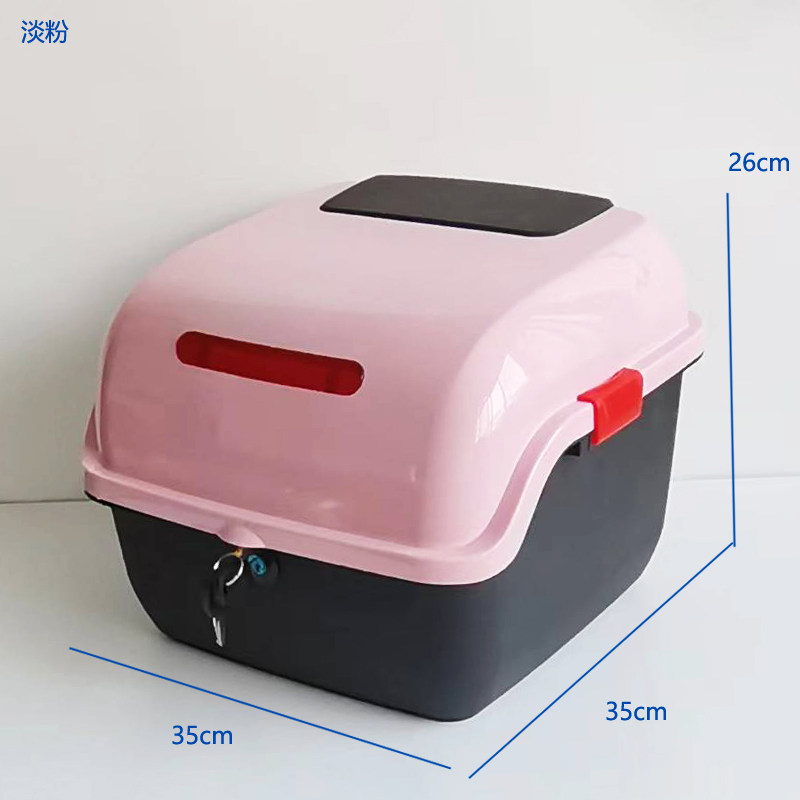 Motorcycle and Electric Vehicle Trunk Suitable for Yadea, Aima, and Tailg Electric Scooters, Thickened Large-Capacity Storage Box