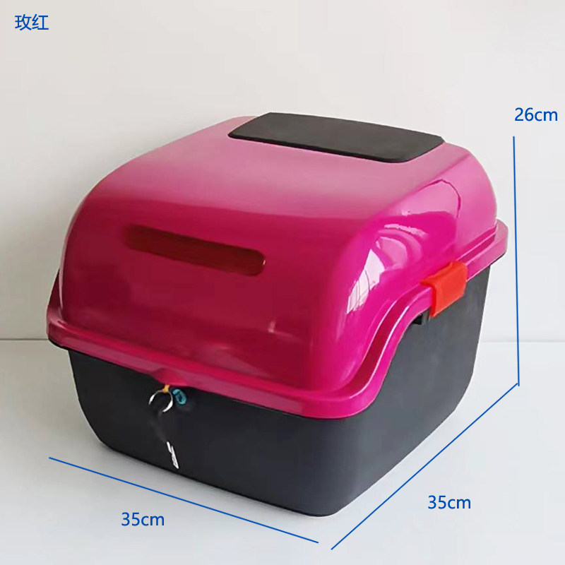 Motorcycle and Electric Vehicle Trunk Suitable for Yadea, Aima, and Tailg Electric Scooters, Thickened Large-Capacity Storage Box