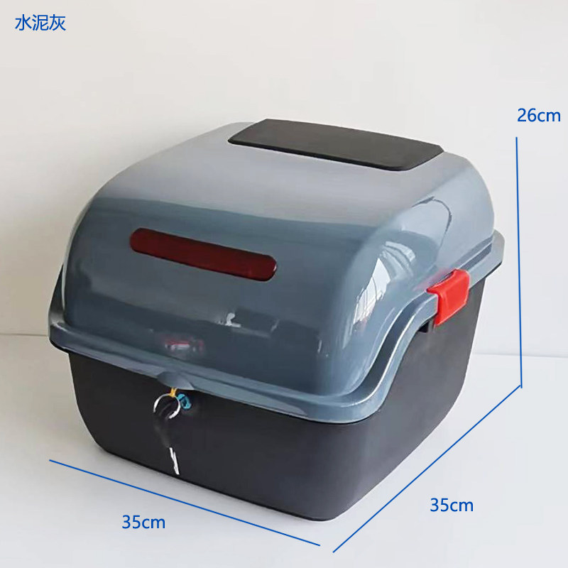 Motorcycle and Electric Vehicle Trunk Suitable for Yadea, Aima, and Tailg Electric Scooters, Thickened Large-Capacity Storage Box