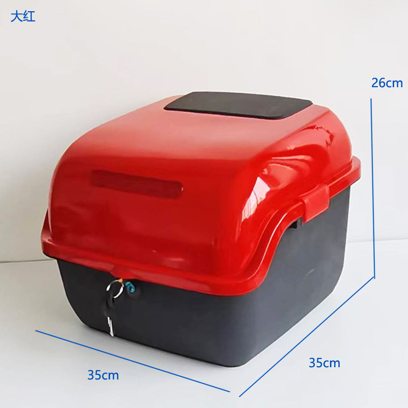 Motorcycle and Electric Vehicle Trunk Suitable for Yadea, Aima, and Tailg Electric Scooters, Thickened Large-Capacity Storage Box