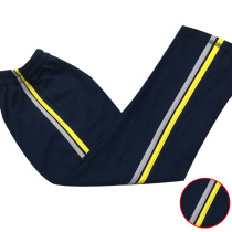 Spring and summer trousers shallow Tibetan green yellow gray bar youth sports pants cotton leisure trousers