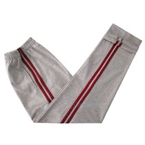 Spring and summer autumn gray cotton school clothes pants women loose light gray men neutral dark red parallel bars school pants straight student pants