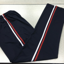 Customized spring and summer casual pants dark navy blue white red edge bar trousers casual pants mens and womens sports pants school clothes pants