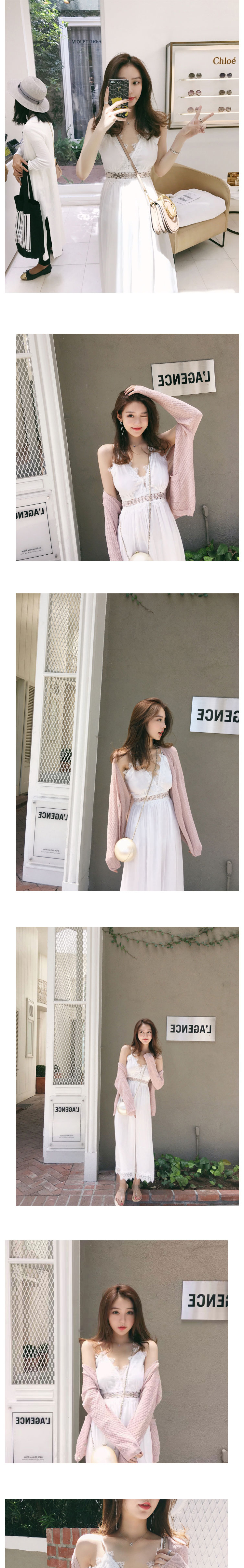 150cm ngắn phụ nữ mang thai nhỏ váy mùa hè Phiên bản Hàn Quốc 145 phụ nữ xs váy nữ mùa hè cổ tích dài voan cao - Váy eo cao váy dúm eo	